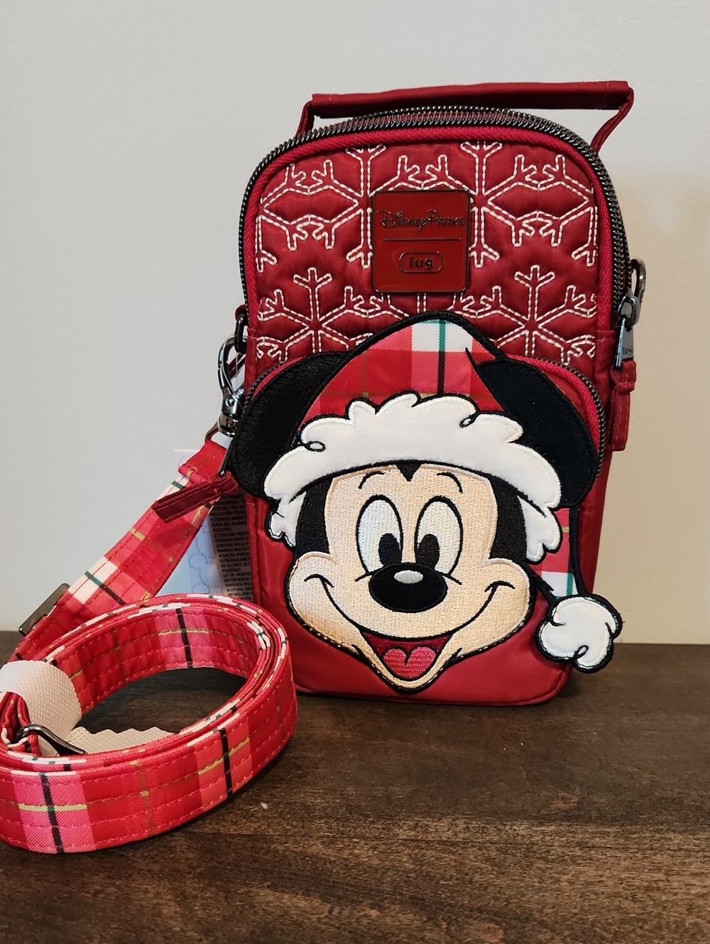 Disney Lug - Merry Christmas Crossbody with Plaid Accents - 2025